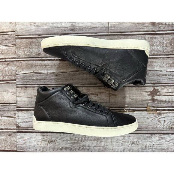 Rag & Bone Kent High Top Leather Sneakers  Size 37 US 7 Color Black New In Box - Picture 7 of 10